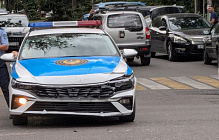 ДТП с участием полицейского автомобиля произошло в Алматы